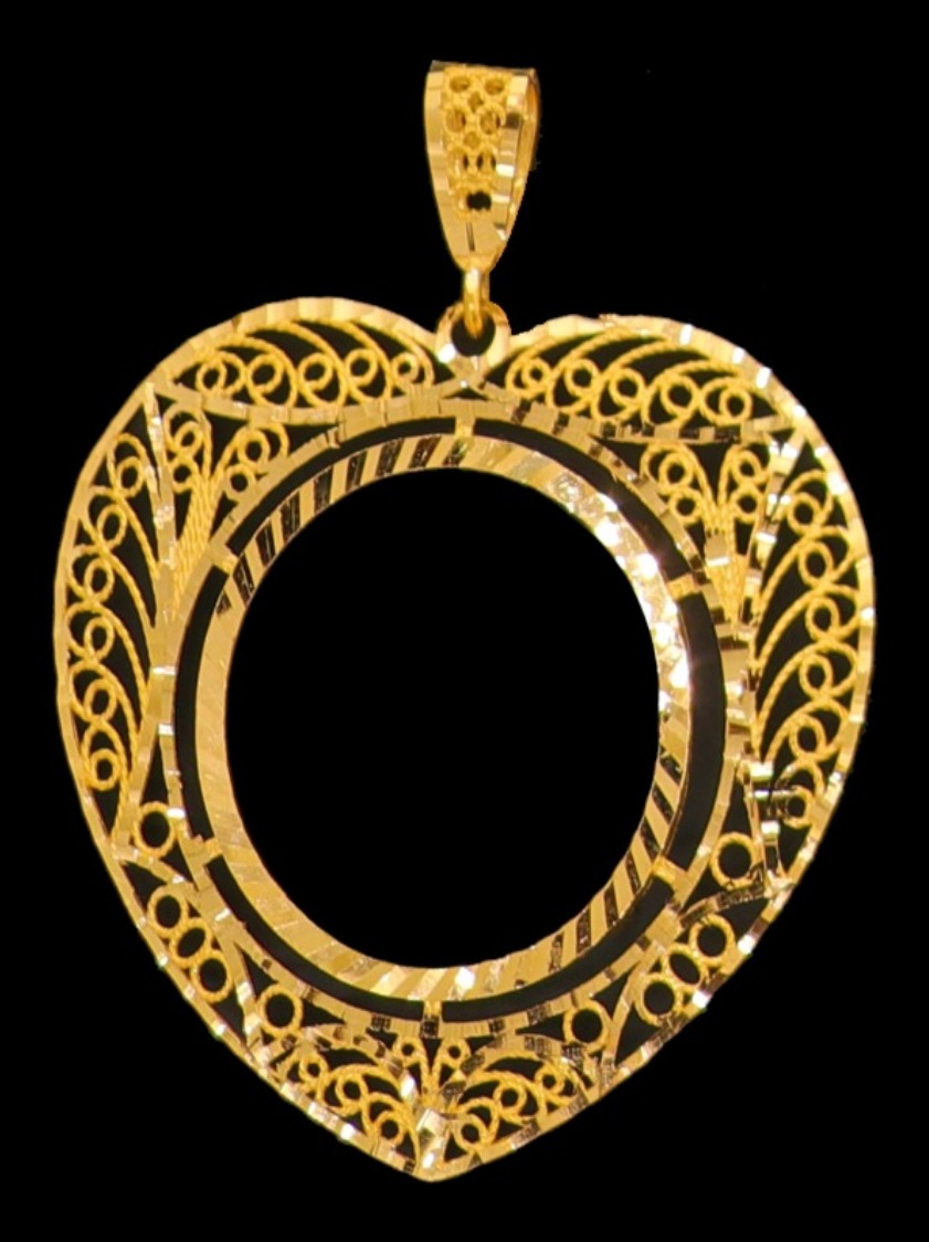 21K Gold Coin Frame
