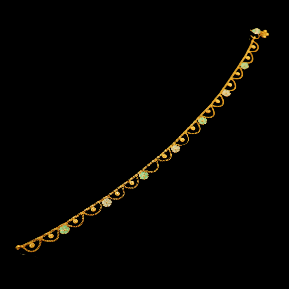 22K Gold Anklet