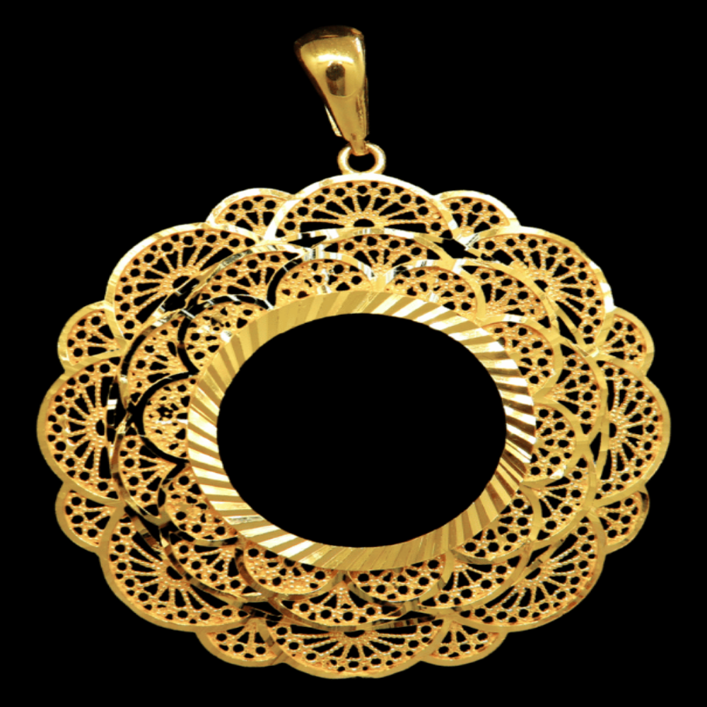21K Gold Coin Frame
