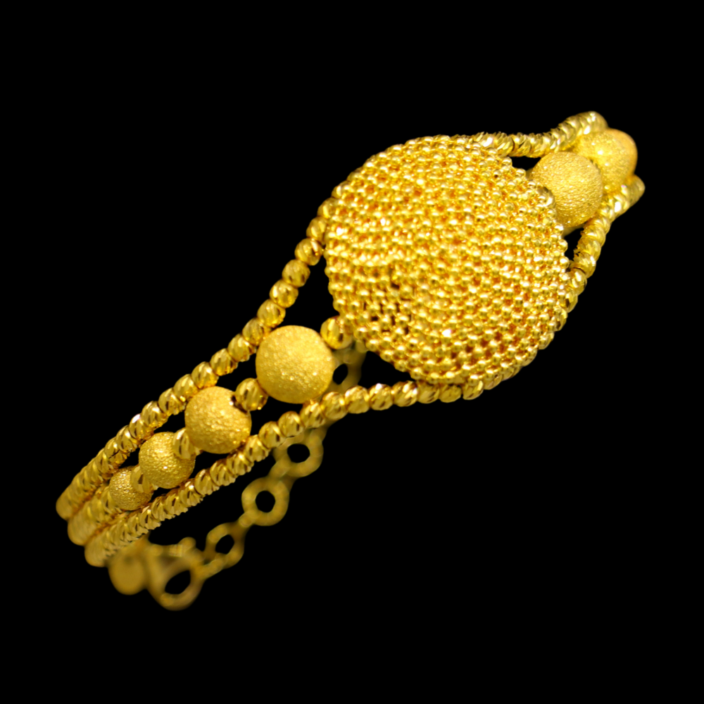 21K Gold Bangle Bracelet – SW25710 image 2 of 2
