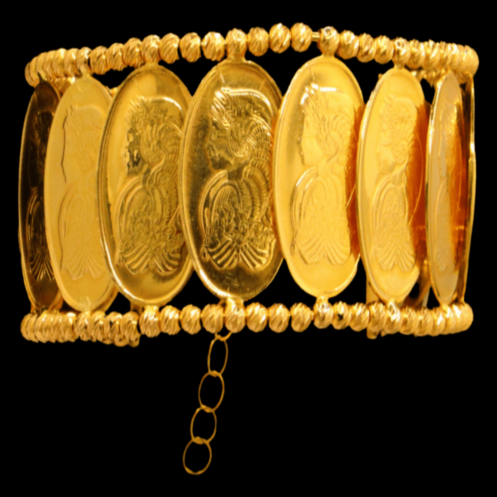 21k Gold Bangle Bracelet