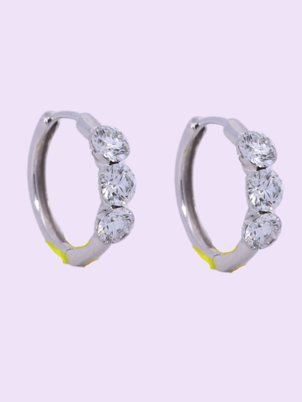 Lab-Diamond Stud Earrings