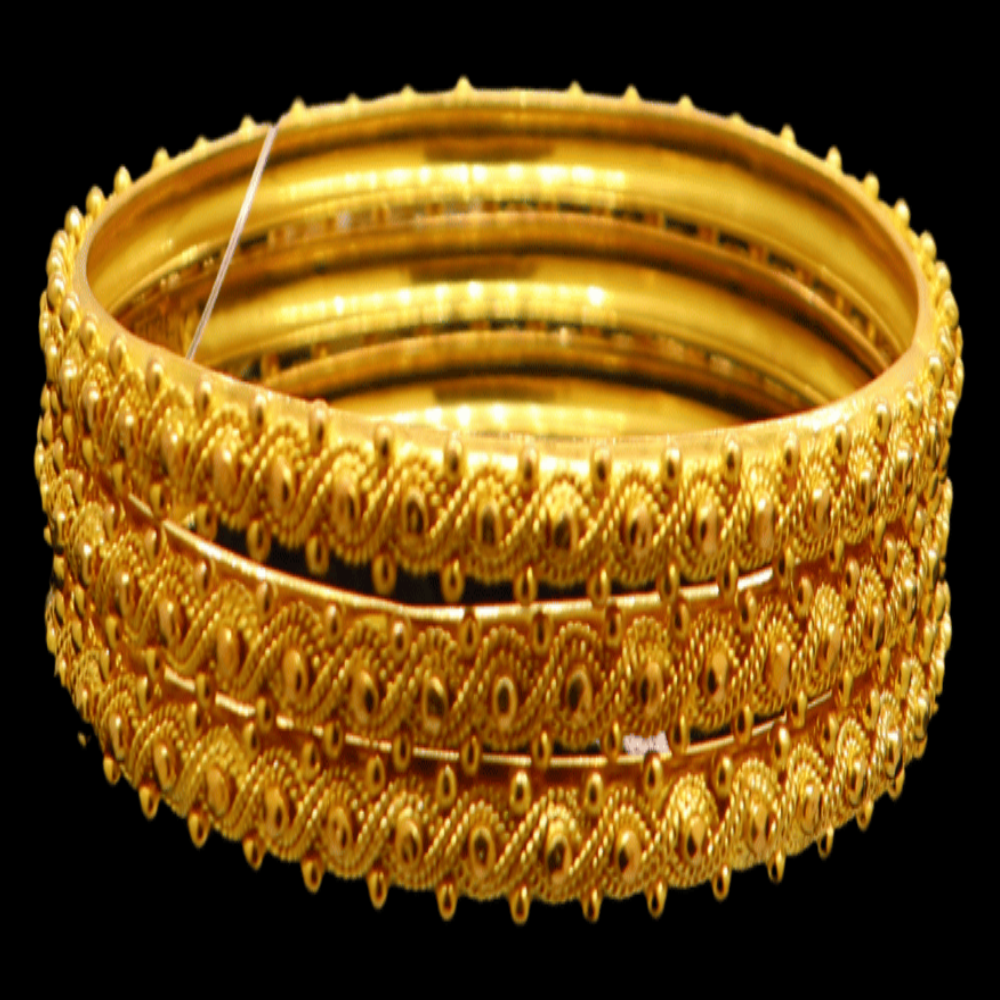 21K Gold Bangle Set (XL)