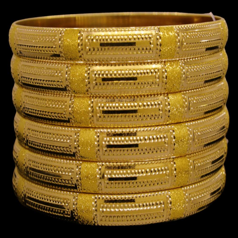 21K Gold Bangle Set (L)
