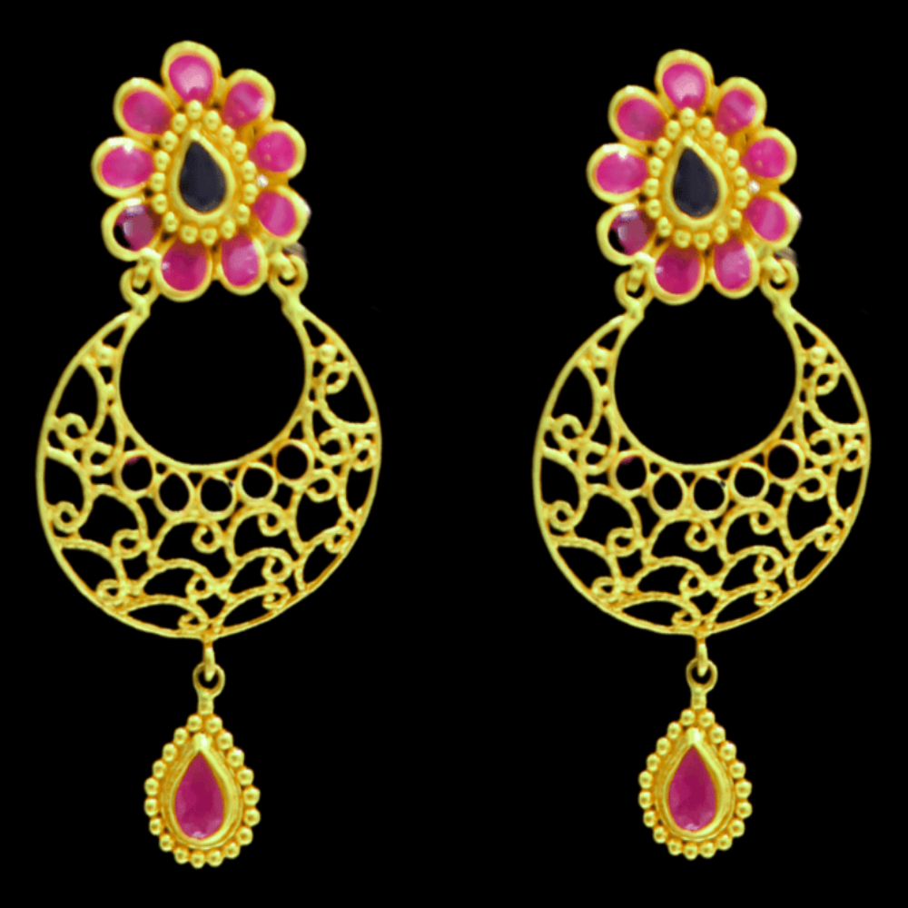 22K Gold Earrings - SD32248