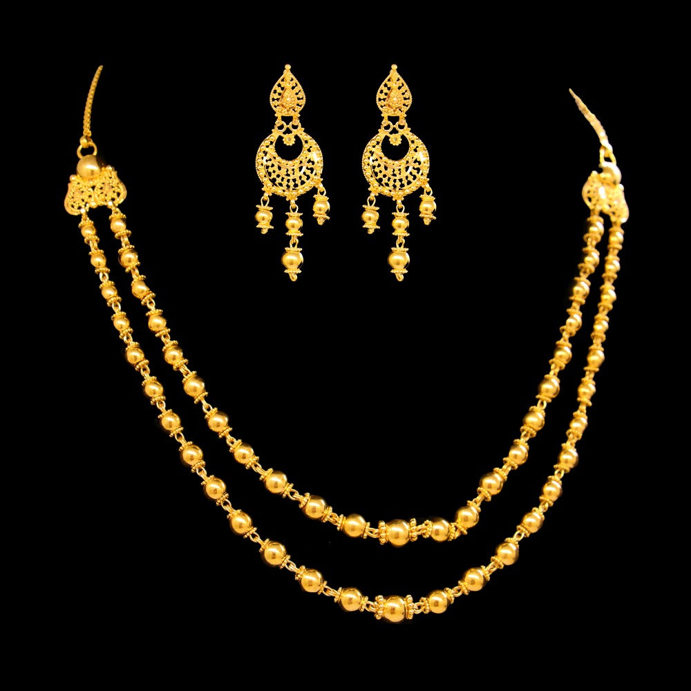 22K Gold Necklace Set