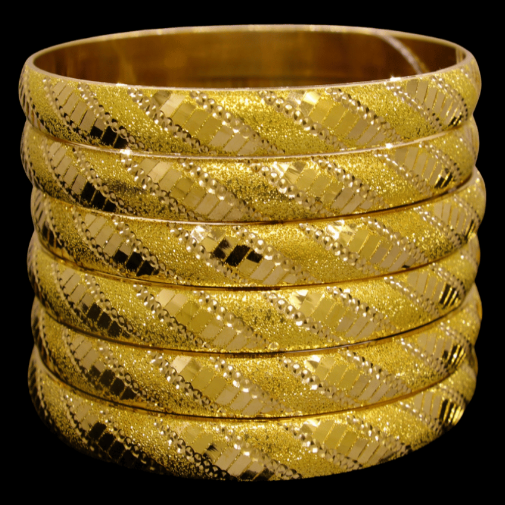 21K Gold Bangle Set (L)