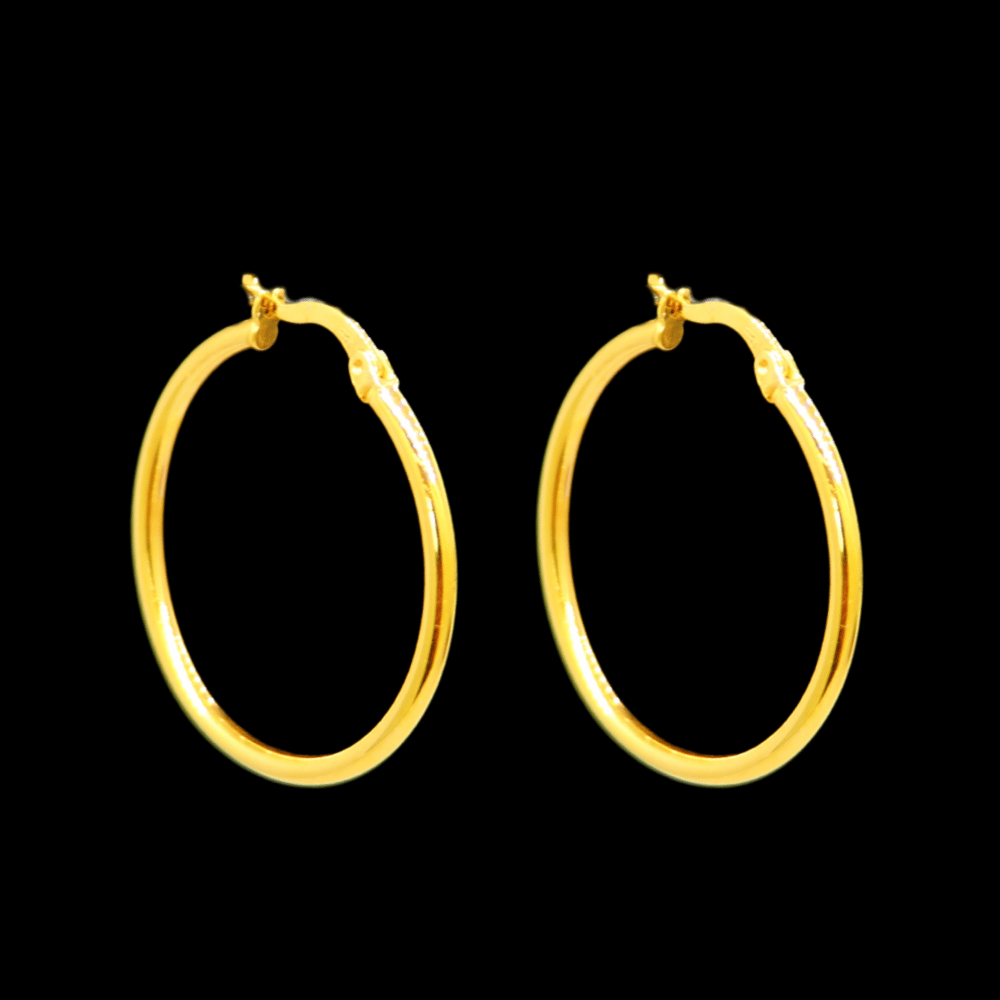 21K Gold Drop Earrings - SW33282