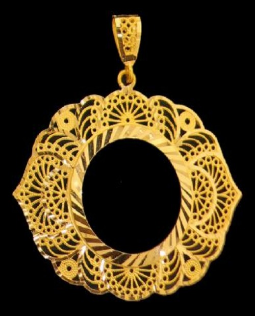 21K Gold Coin Frame