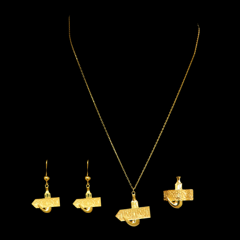 21K Gold Necklace Set