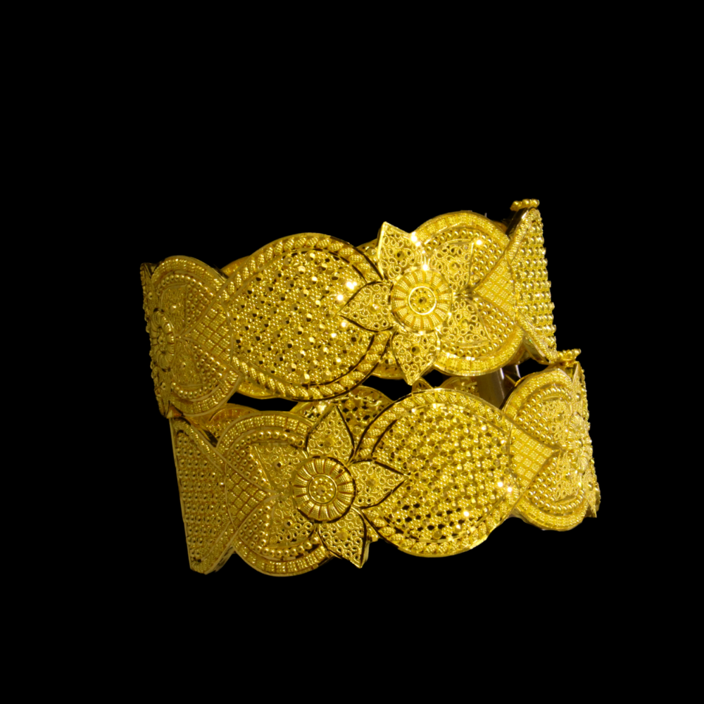 22K Gold Bangle Bracelet – SW24252 image 2 of 2