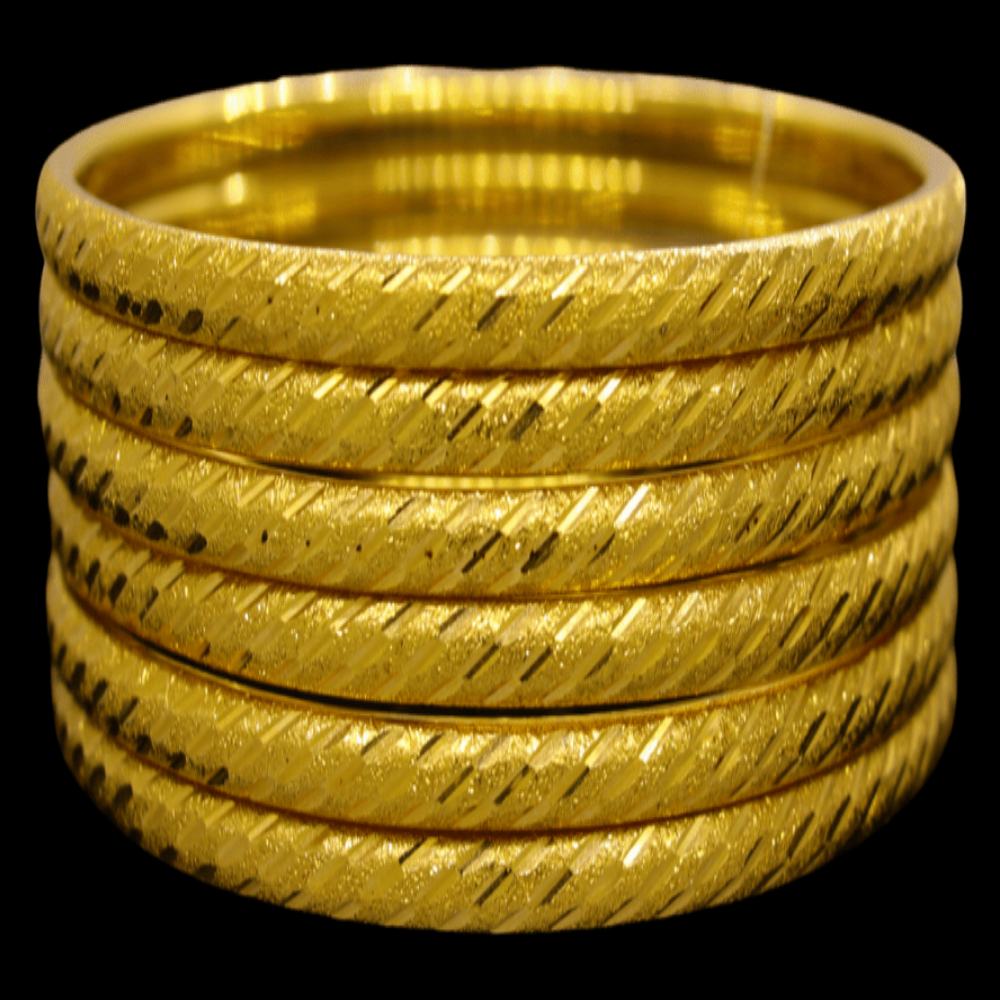 21K Gold Bangle Set (XL)