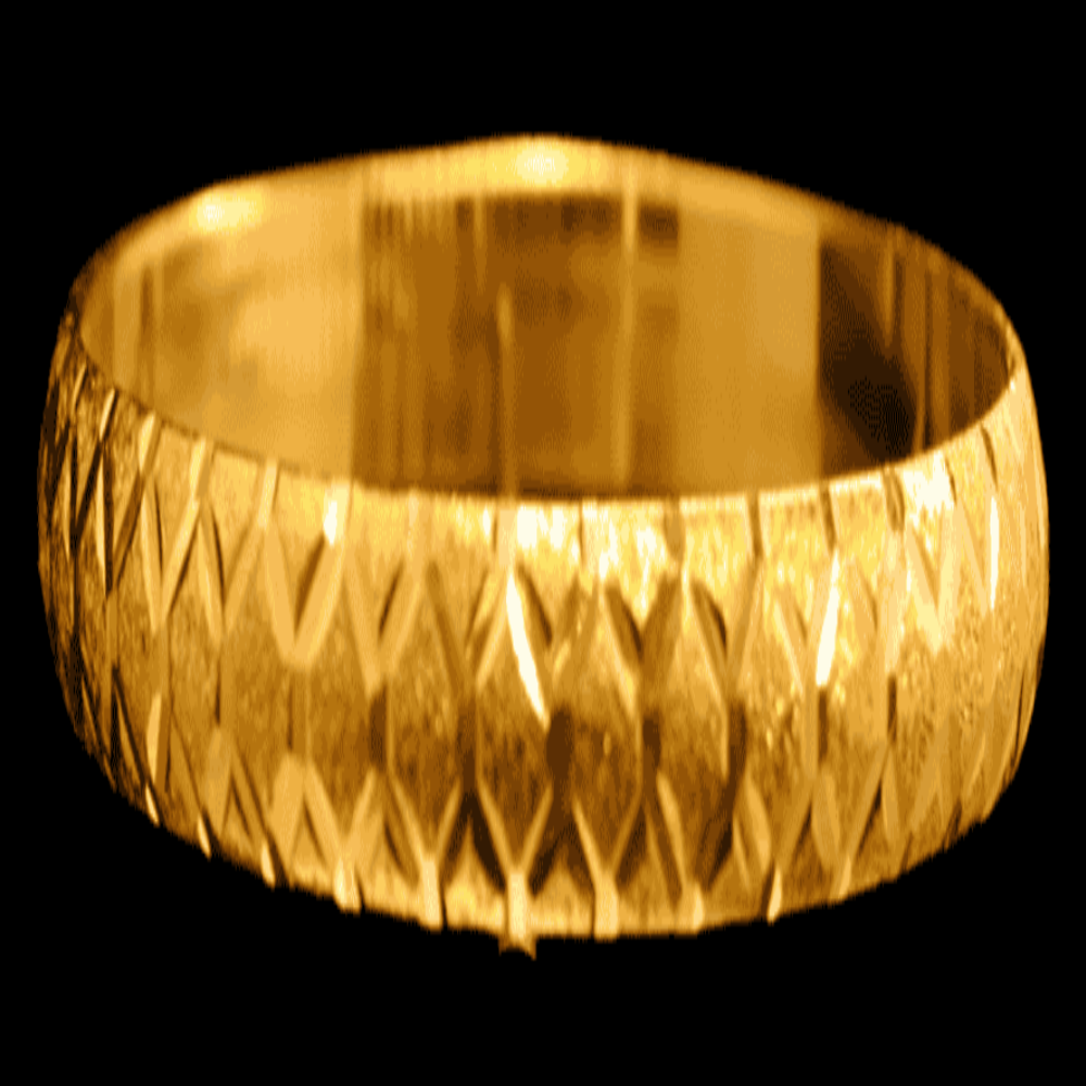 21K Gold Bangle Set OF 1 (S)