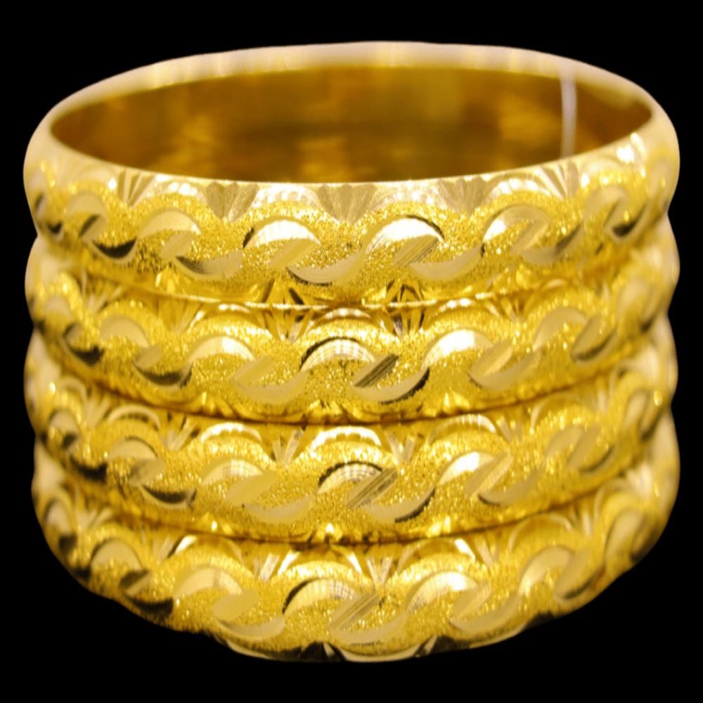 21K Gold Bangle Set (XL)