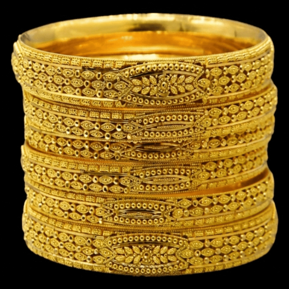 22K Gold Bangle Set (XS)
