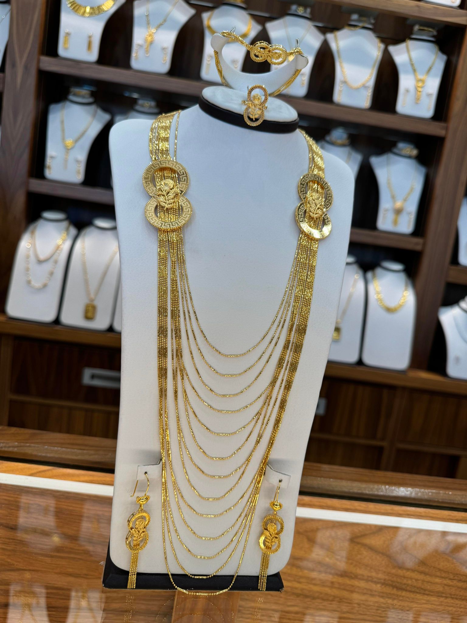 21K Gold Necklace Set