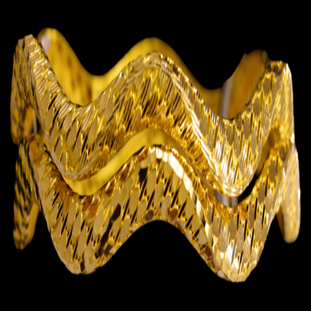 21K Gold Bangle Set (L)