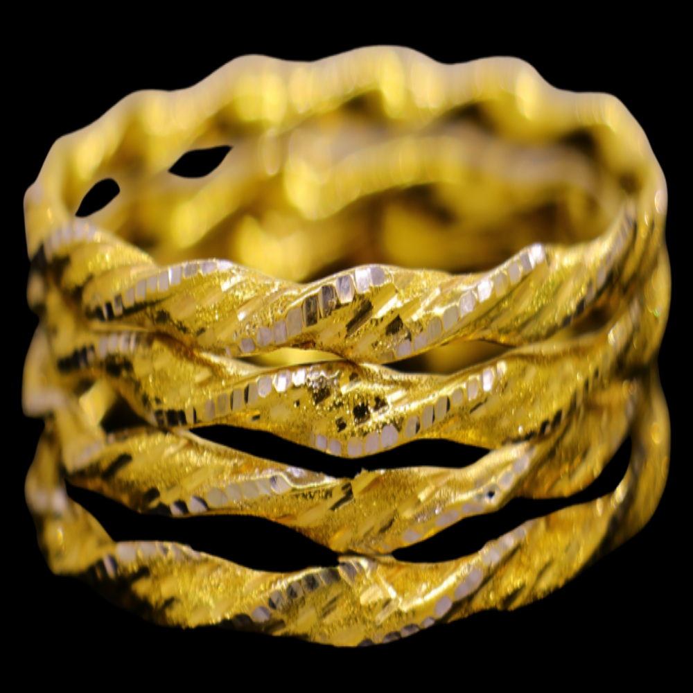 21K Gold Bangle Set (M)