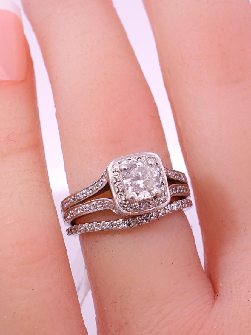 18k White Gold Diamond Bridal – SW13628 image 2 of 2