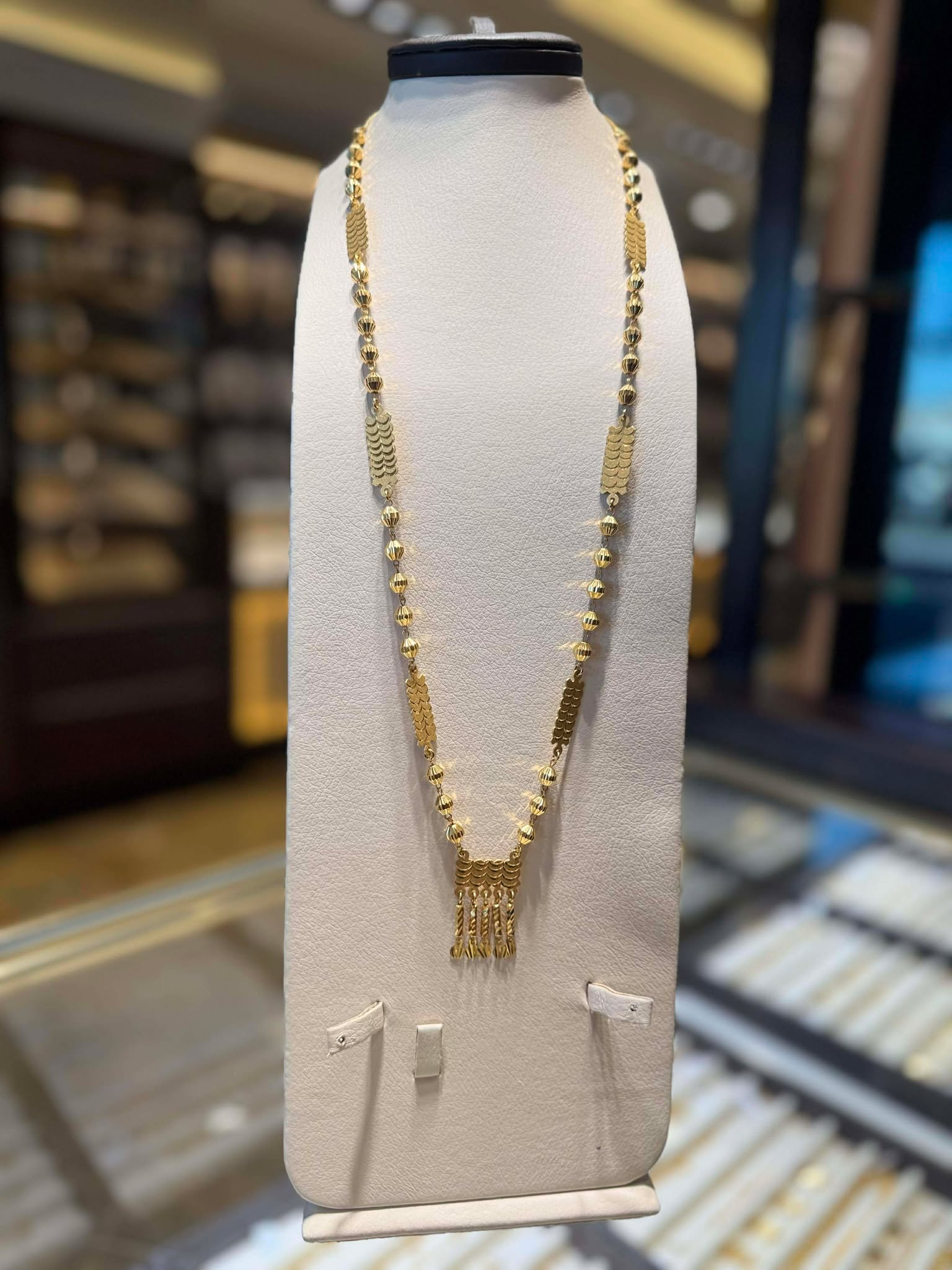 21K Gold Long Necklace - SB27967