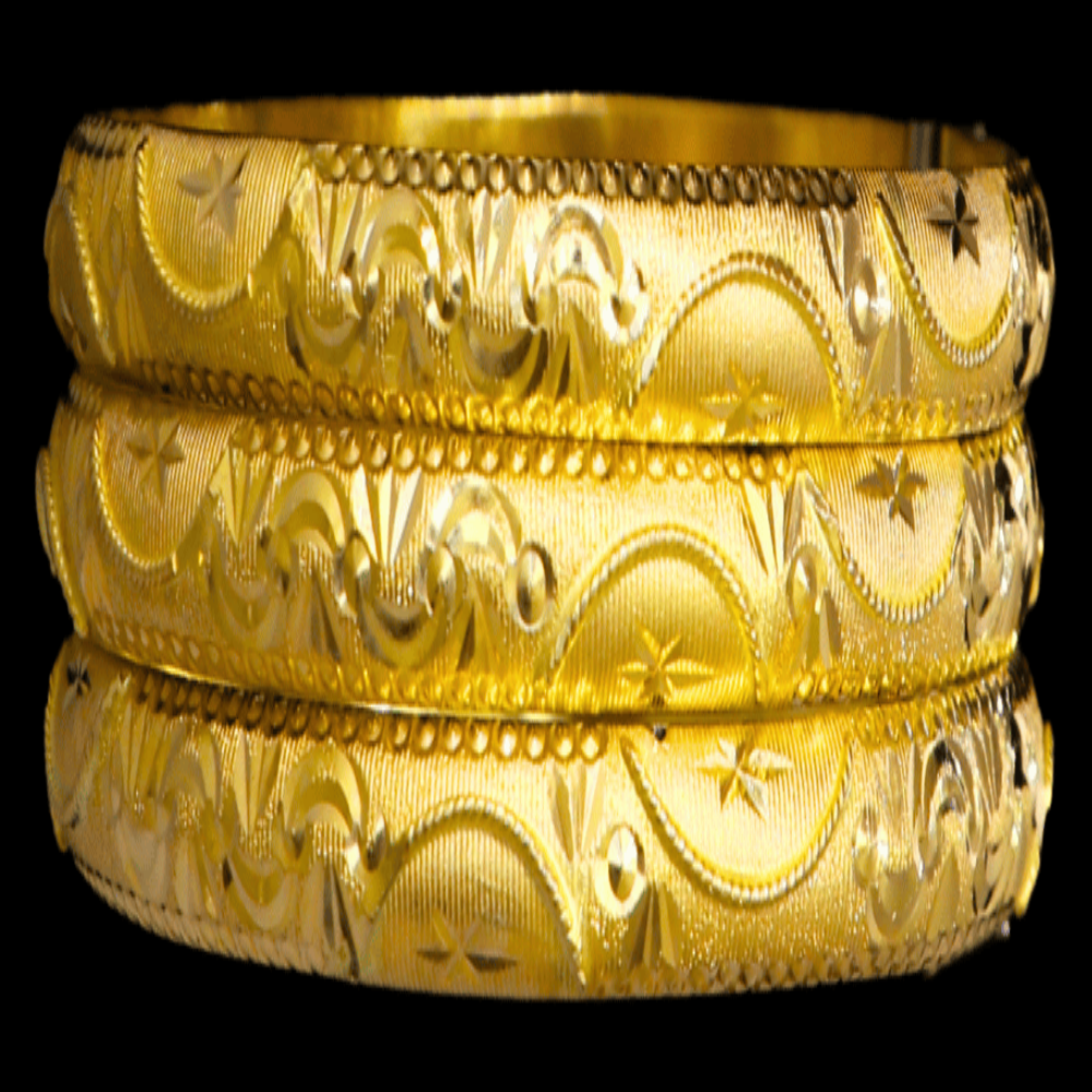 21K Gold Bangle Set (M)