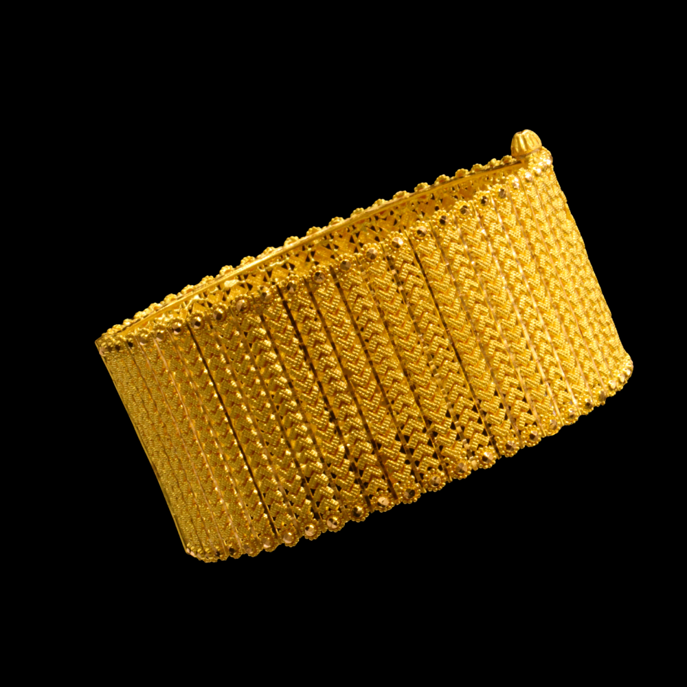 22K Gold Bangle Bracelet – SD24926 image 2 of 2