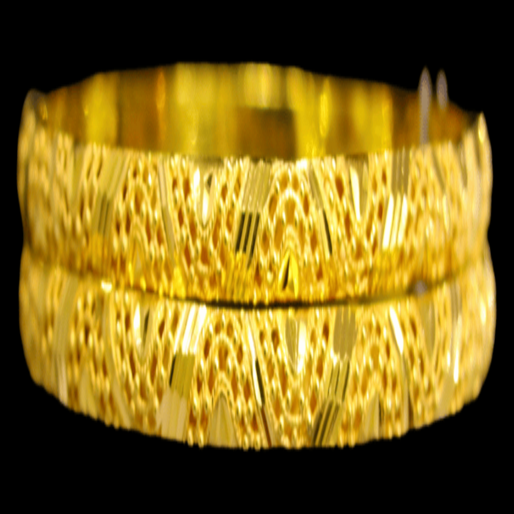 21K Gold Bangle Set (L)