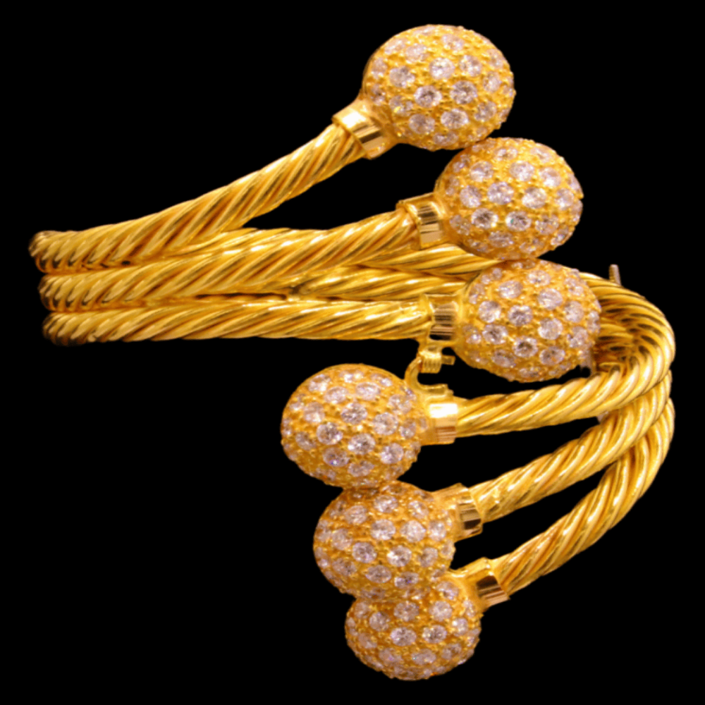 21K Gold Bangle Bracelet