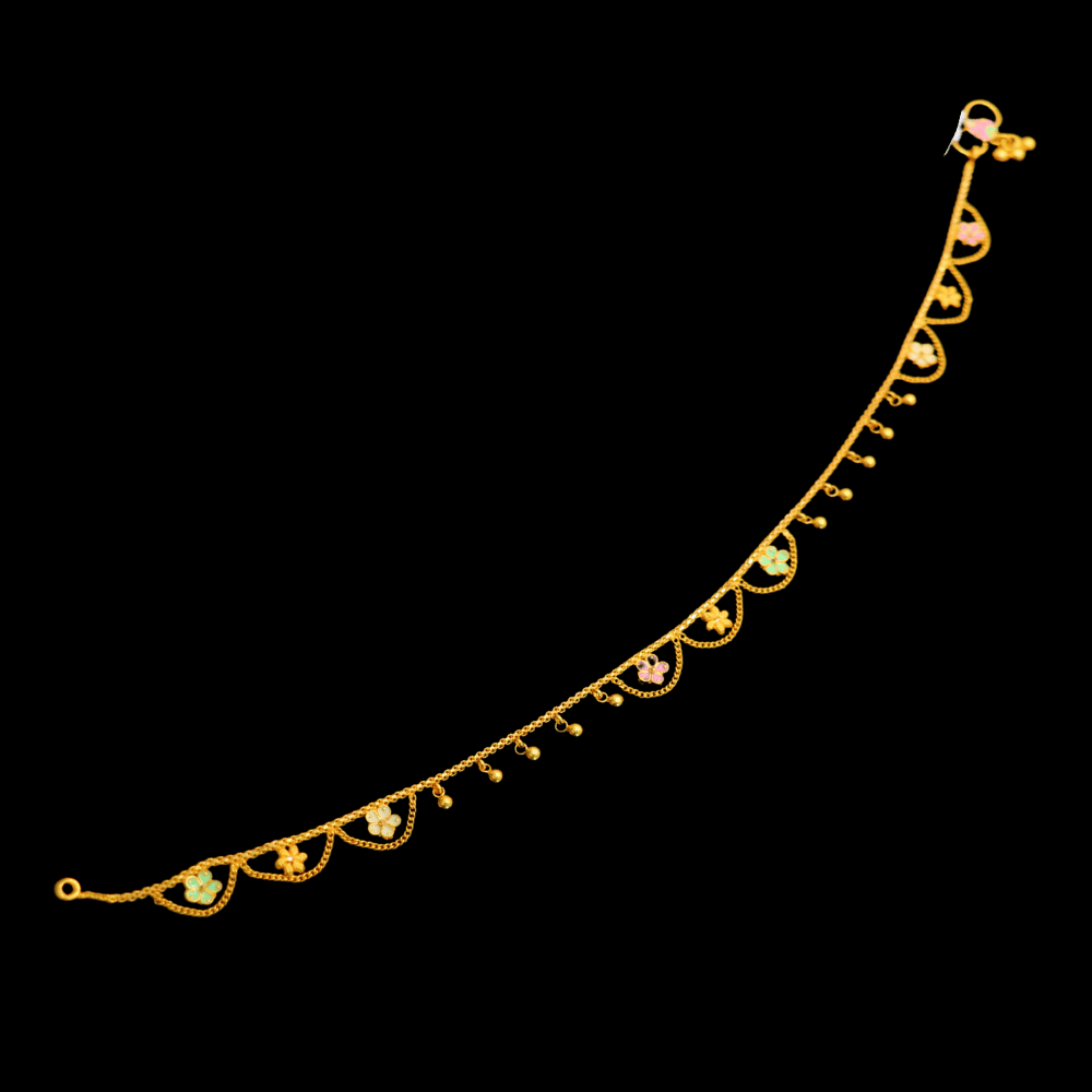 22K Gold Anklet
