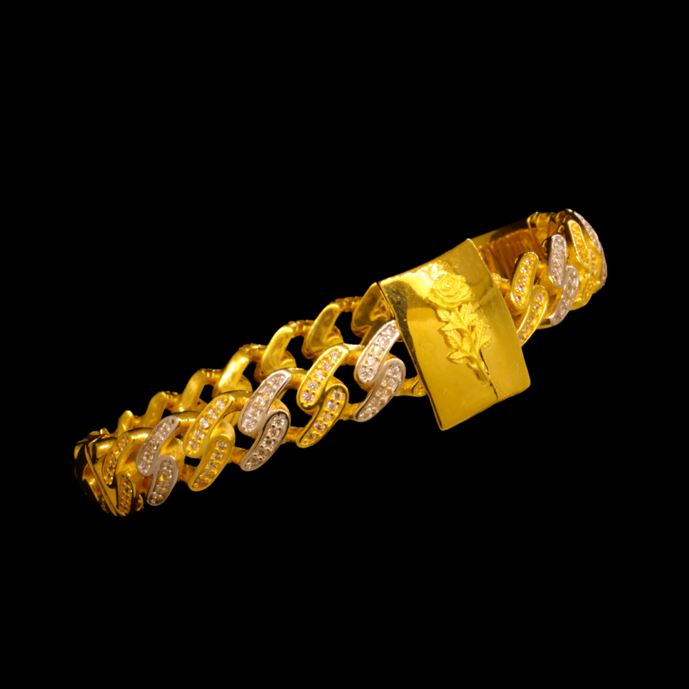 21K Gold Bangle Bracelet – SW23908 image 2 of 2
