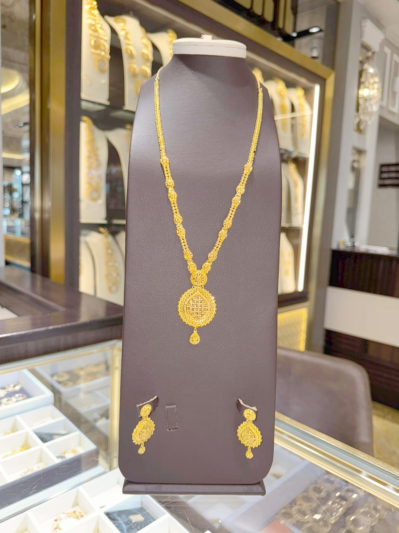21K Gold Necklace Set