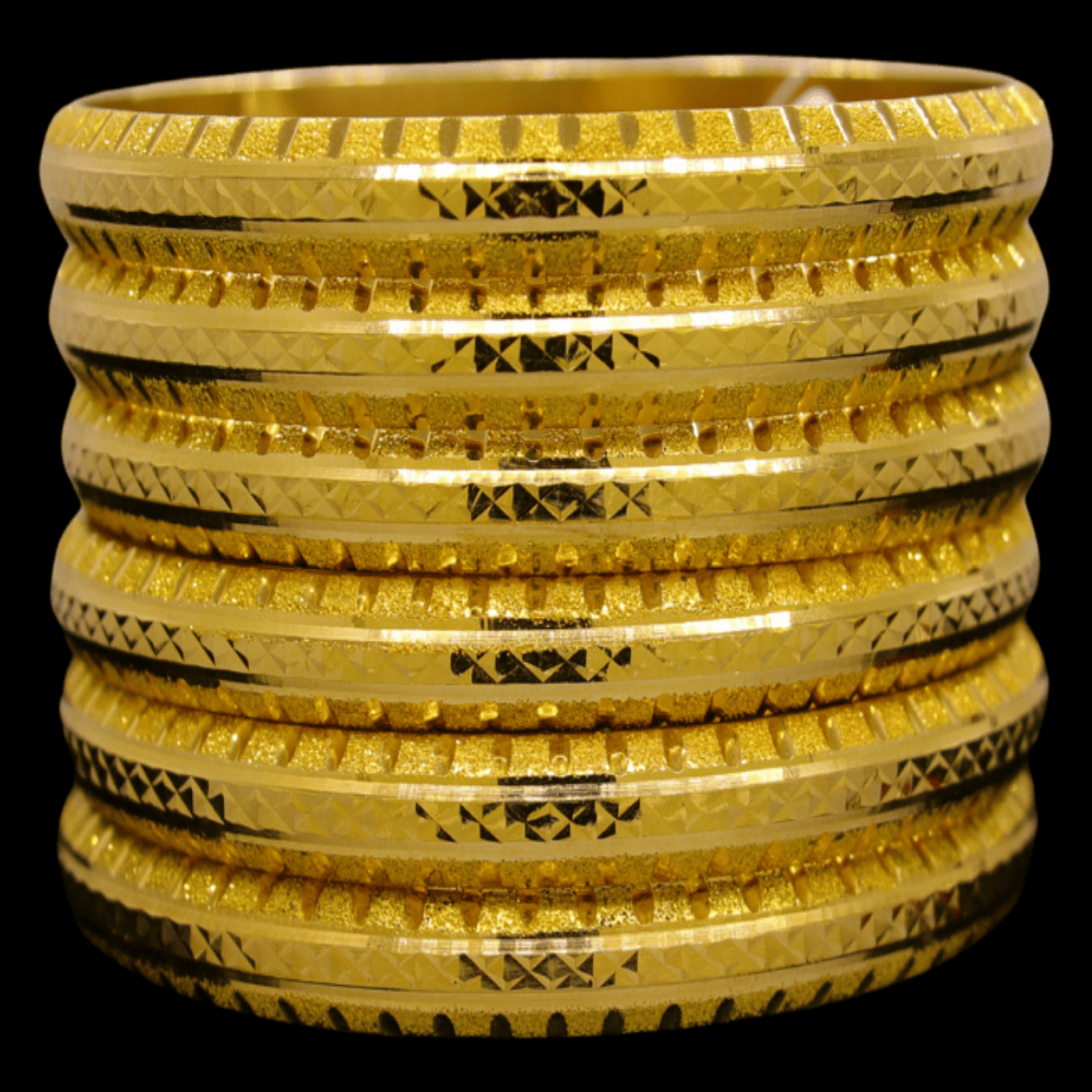 21K Gold Bangle Set (S)