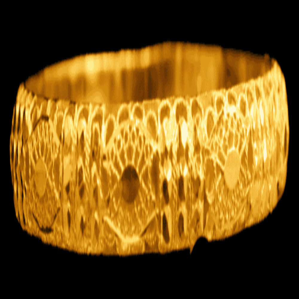 21K Gold Bangle Set OF 1 (L)