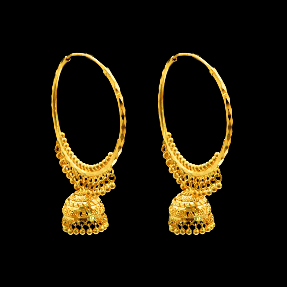 22K Gold Earrings - SD32234