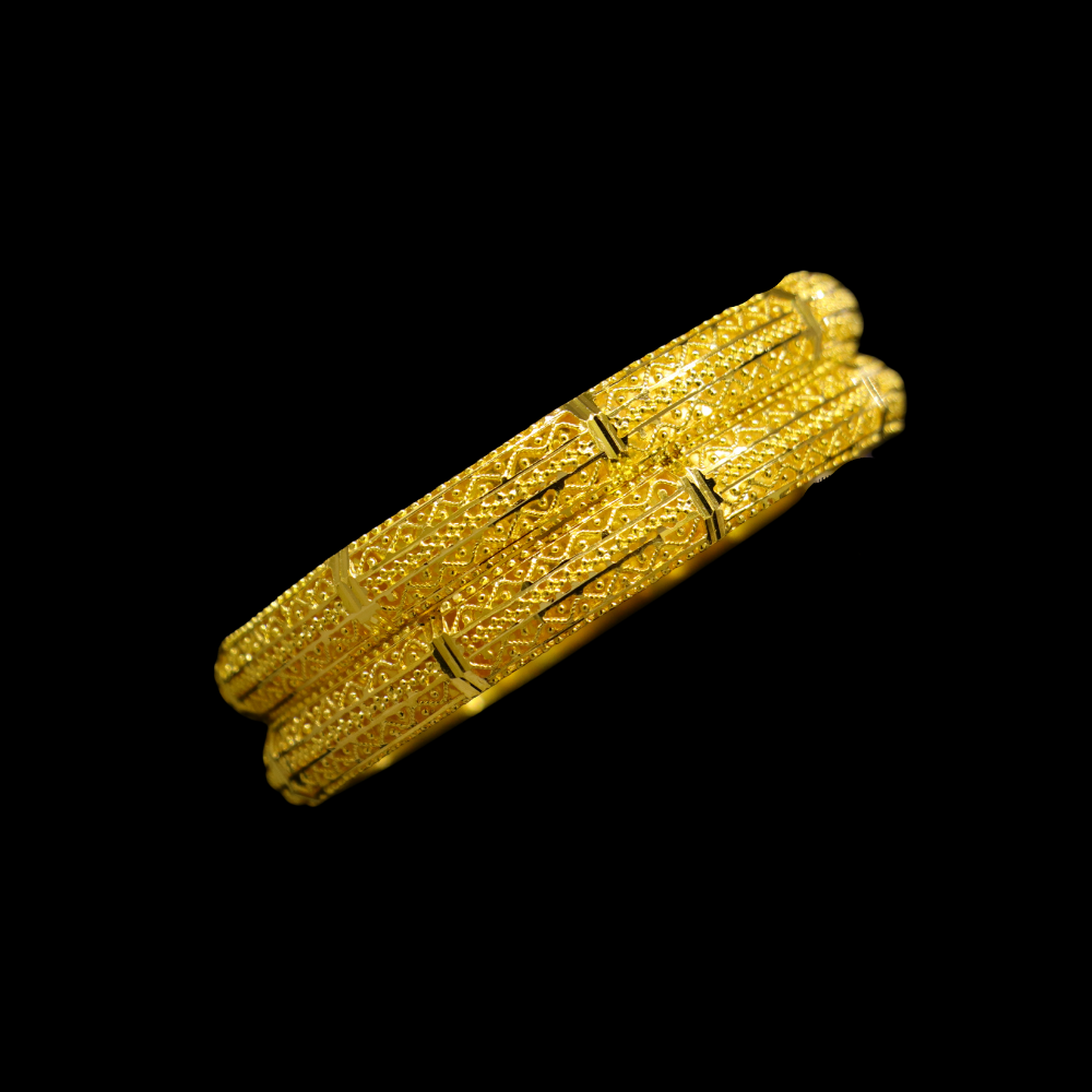 22K Gold Bangle Set, S (19) – SW27494 image 2 of 2