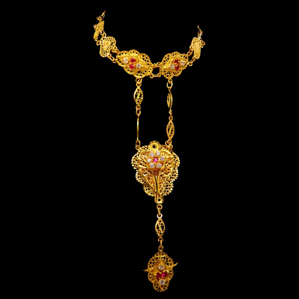21K Gold Hand Bracelet