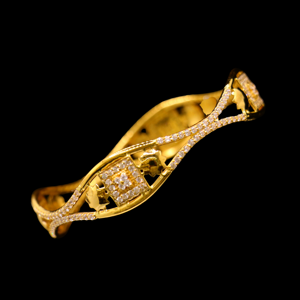 22K Gold Bangle Bracelet – SD26723 image 2 of 2