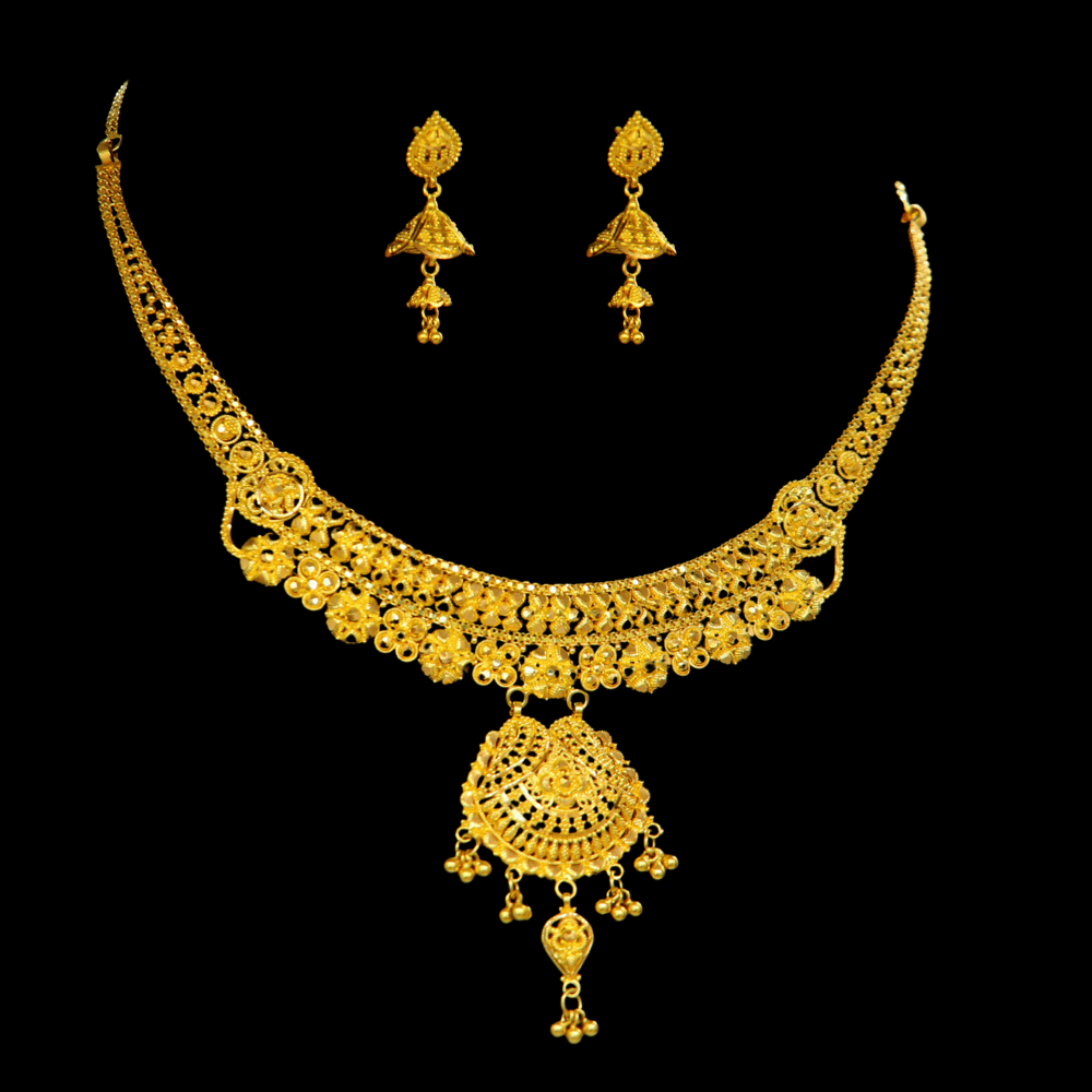 22K Gold Necklace Set