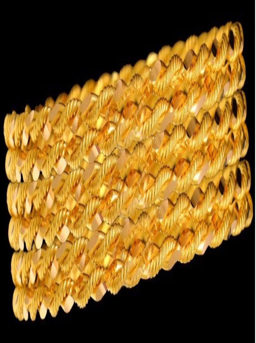 21K Gold Bangle Set, L (21) – SW17813 image 2 of 2
