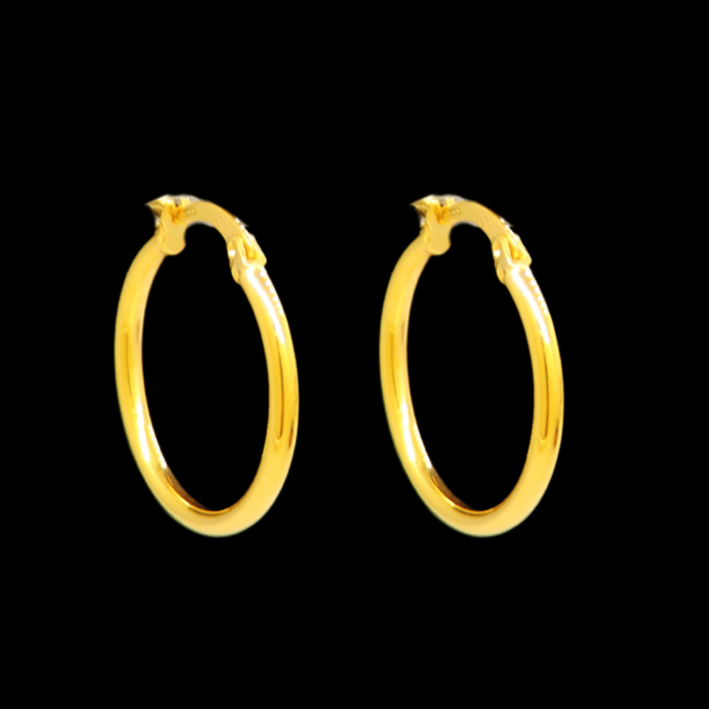 21K Gold Drop Earrings - SW33284