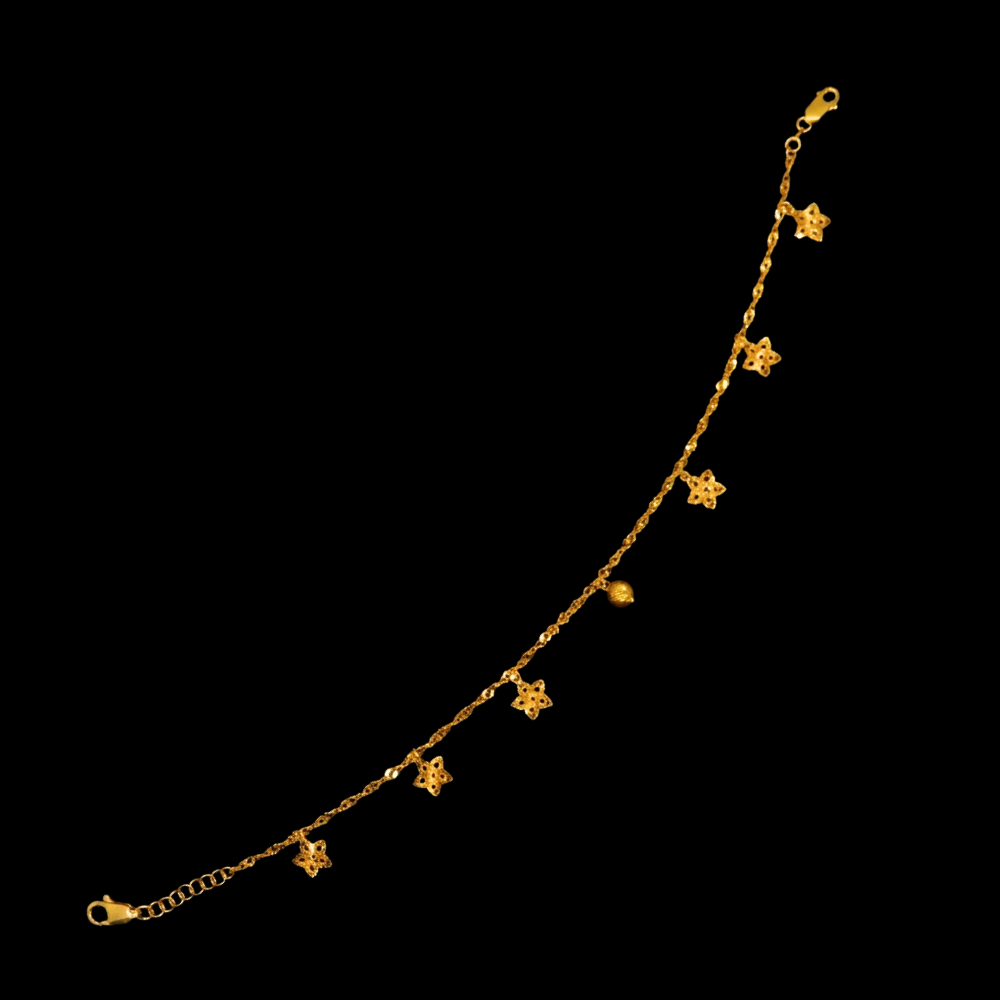 21k Gold Anklet
