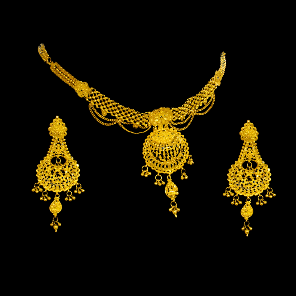 22K Gold Necklace Set