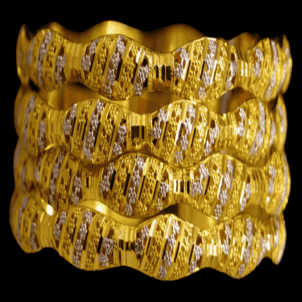 21K Gold Bangle Set (M)