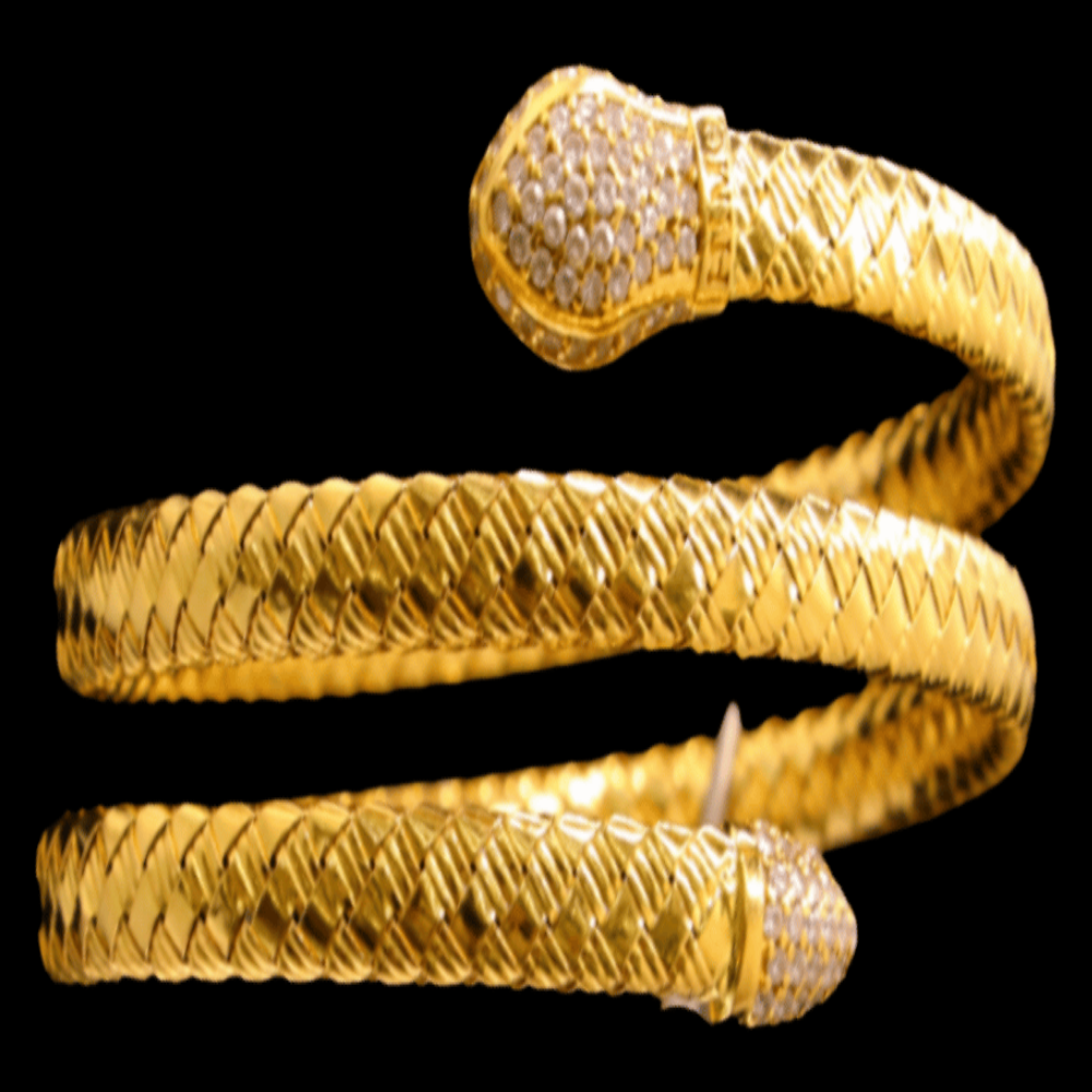 21K Gold Himo Bangle Bracelet