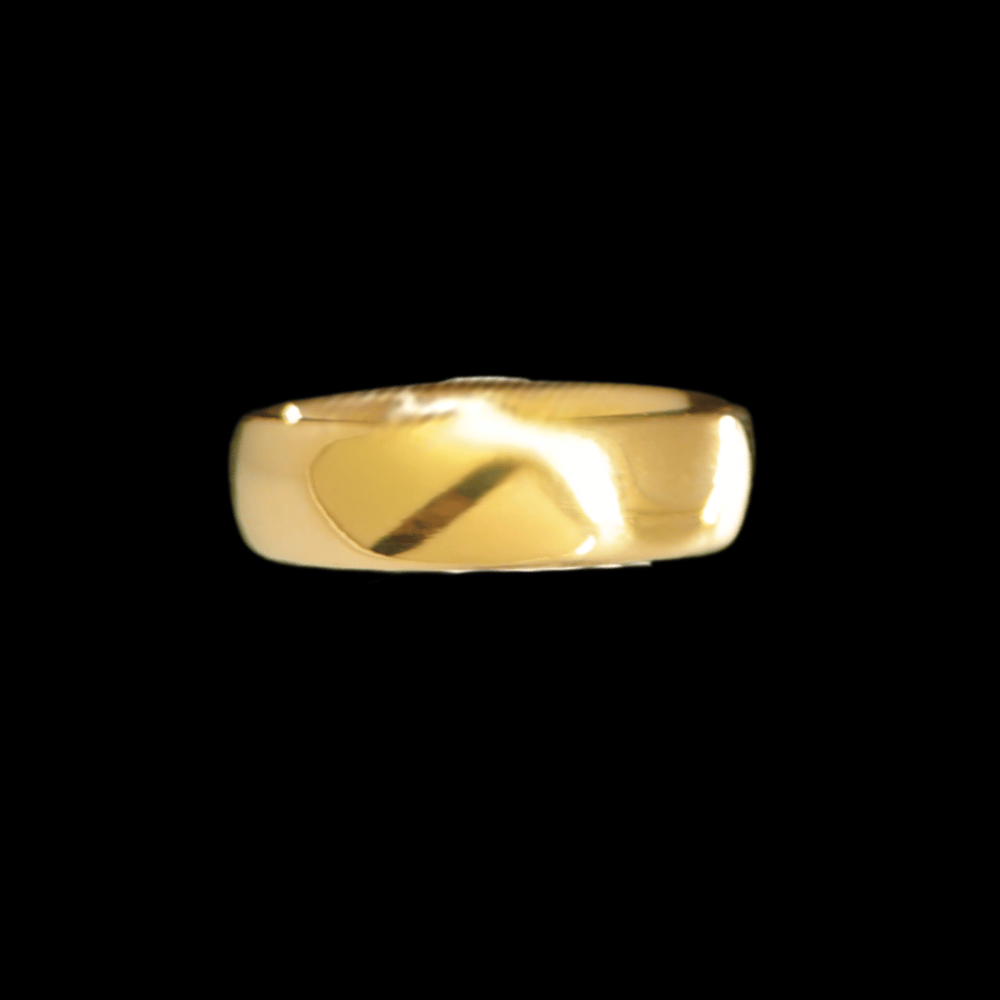 21K Gold Engagement Band Size 7