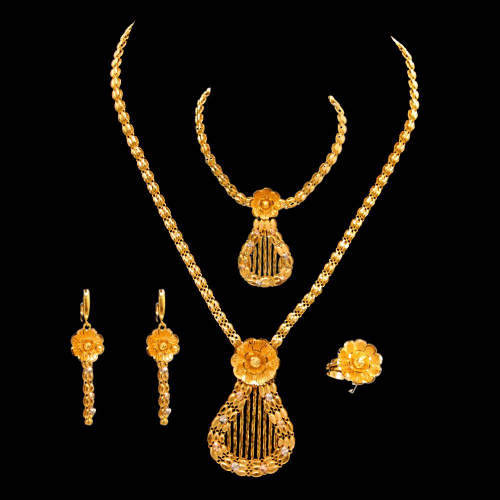 21K Gold Necklace Set