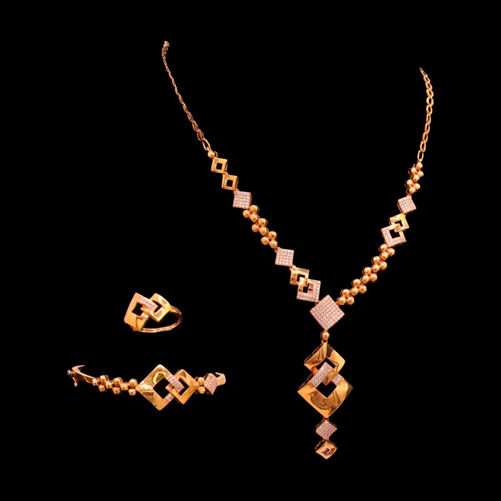 21K Gold Necklace Set