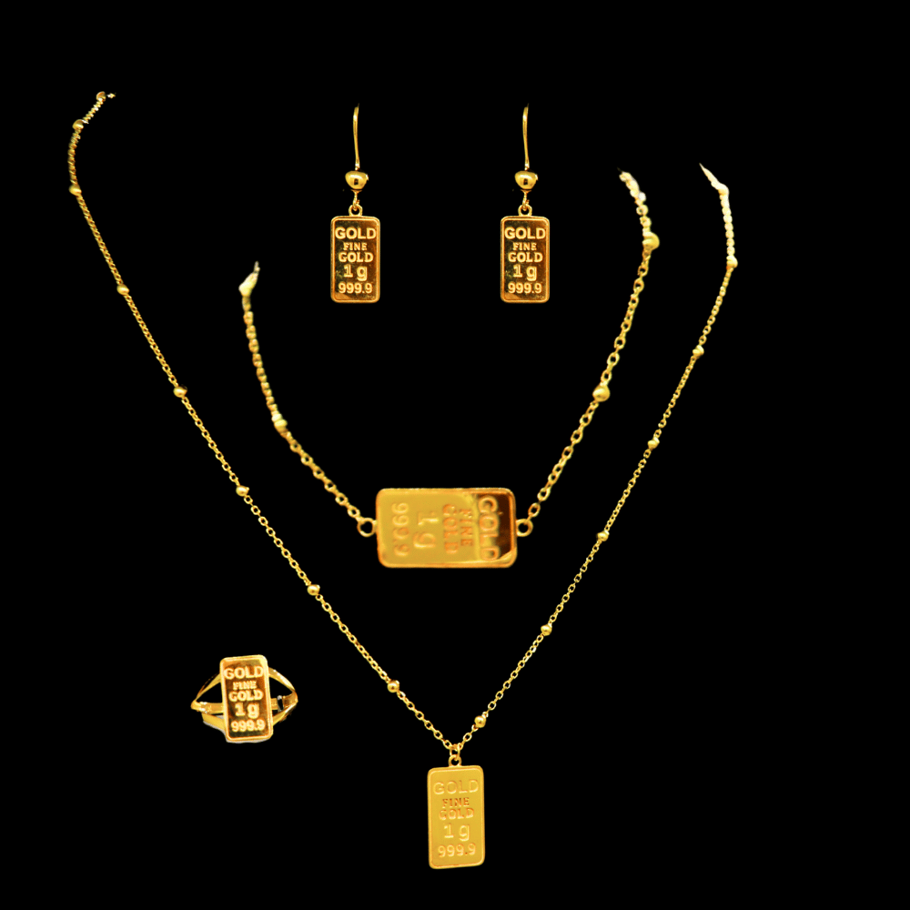21K Gold Necklace Set
