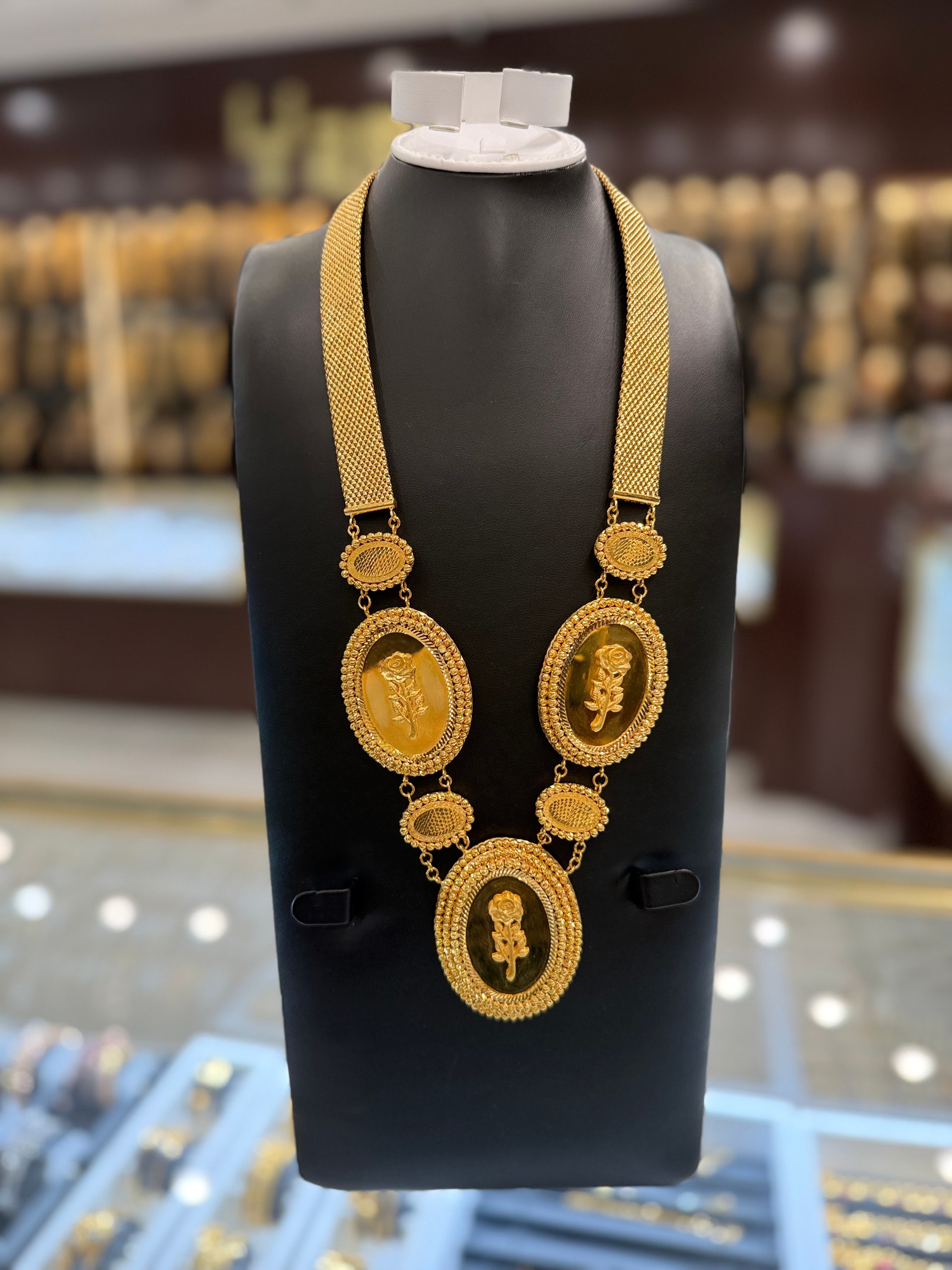 21K Gold Himo Necklace Set
