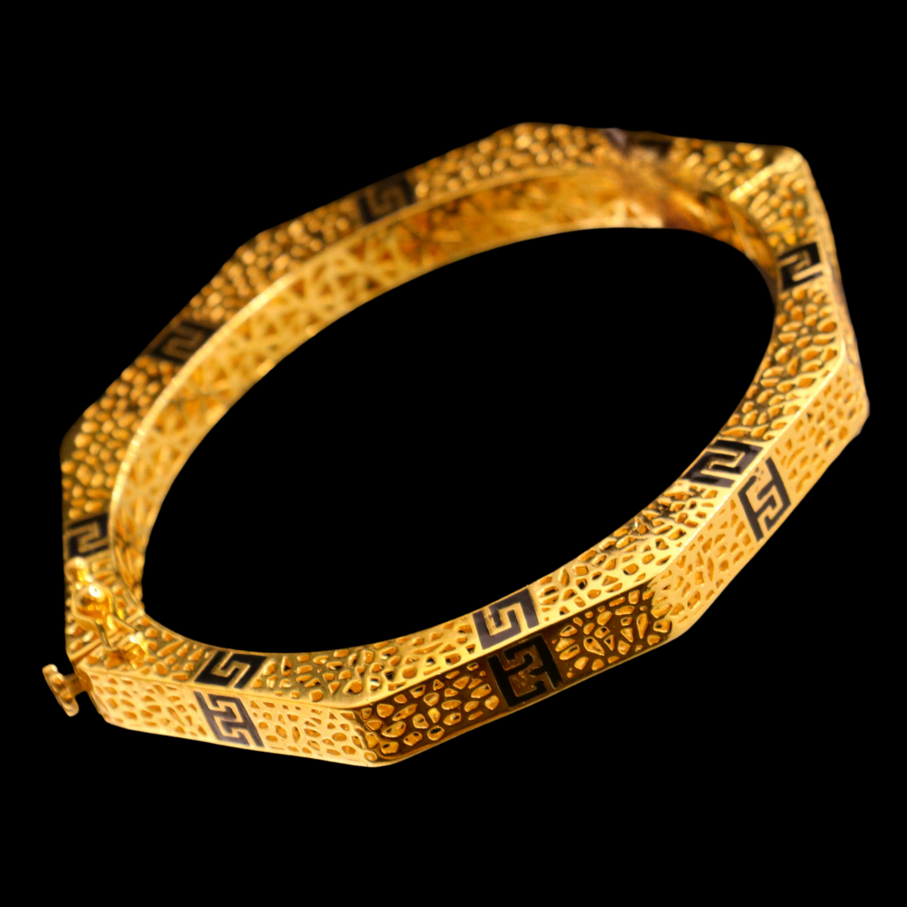 21K Gold Bangle Bracelet – SB27086 image 2 of 2